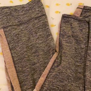 Pink & Grey Heathered Leggings